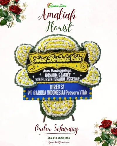Papan Bunga Duka di Rite